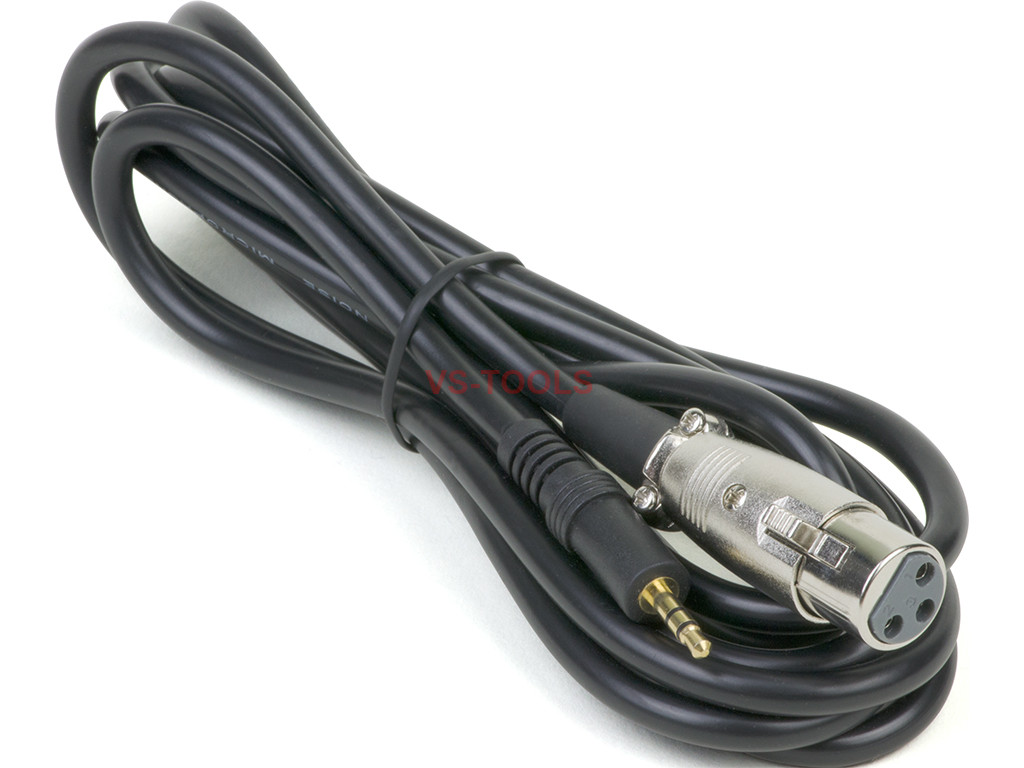 XLR Female Jack to 3.5mm Male 1/8in TRS Stereo Microphone